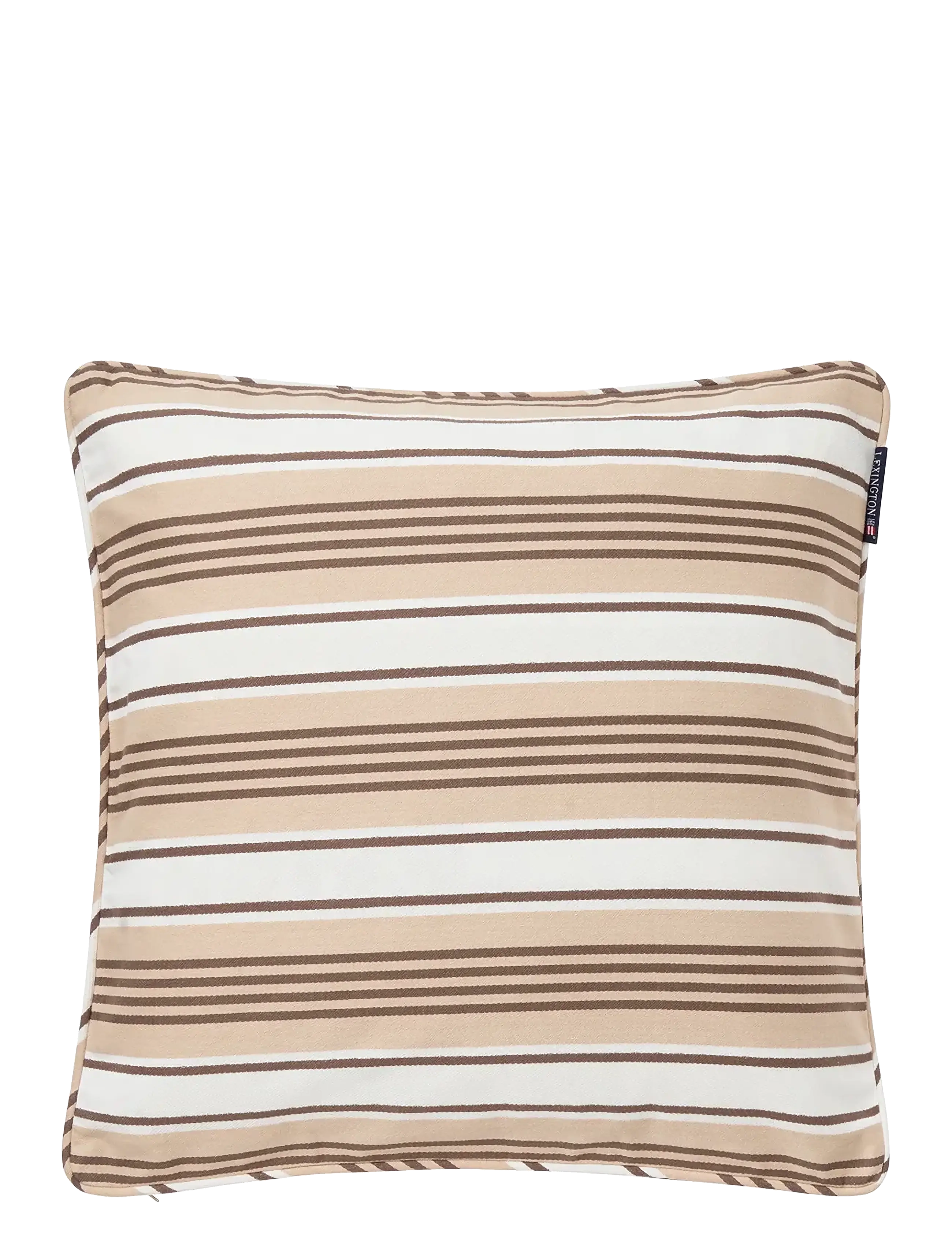 Lexington Home Striped Organic Cotton Twill Pillow Cover - Tekstiilid - BEIGE/WHITE / beige
