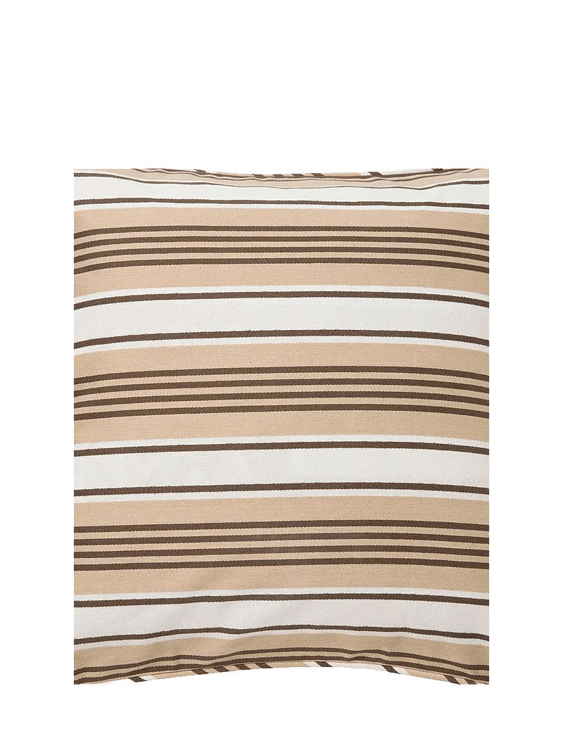 Lexington Home - Striped Organic Cotton Twill Pillow Cover - pudebetræk - beige/white - 3