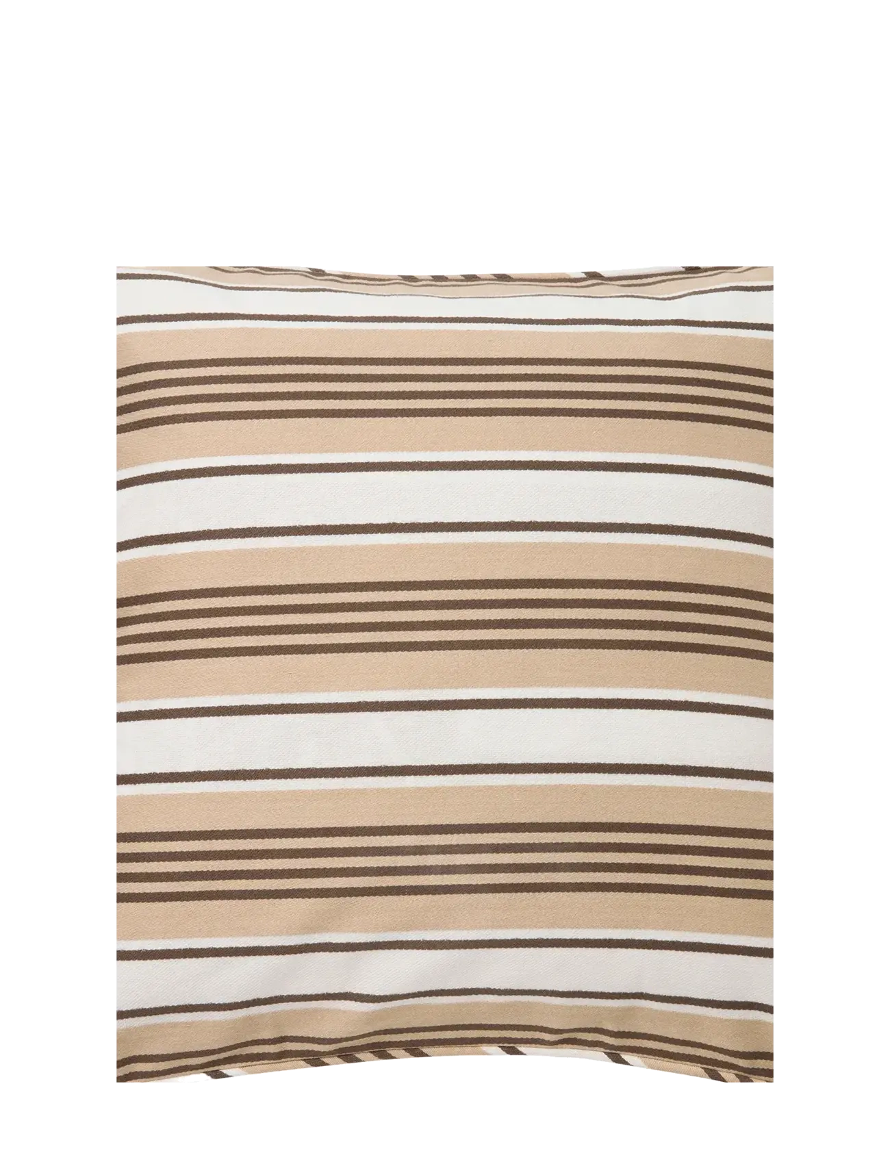 Lexington Home - Striped Organic Cotton Twill Pillow Cover - dekoratīvās spilvendrānas - beige/white - 3