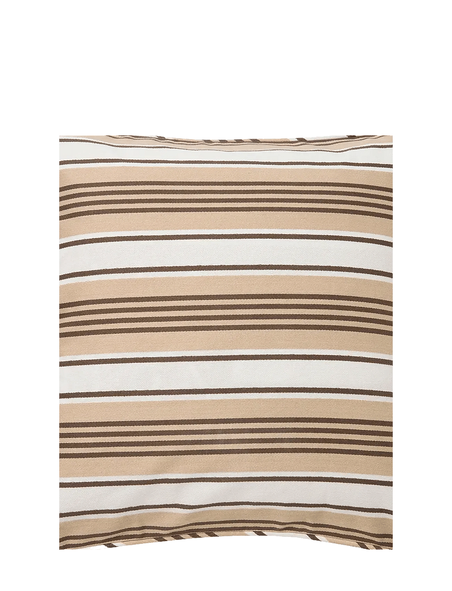 Lexington Home - Striped Organic Cotton Twill Pillow Cover - beige/white - 3