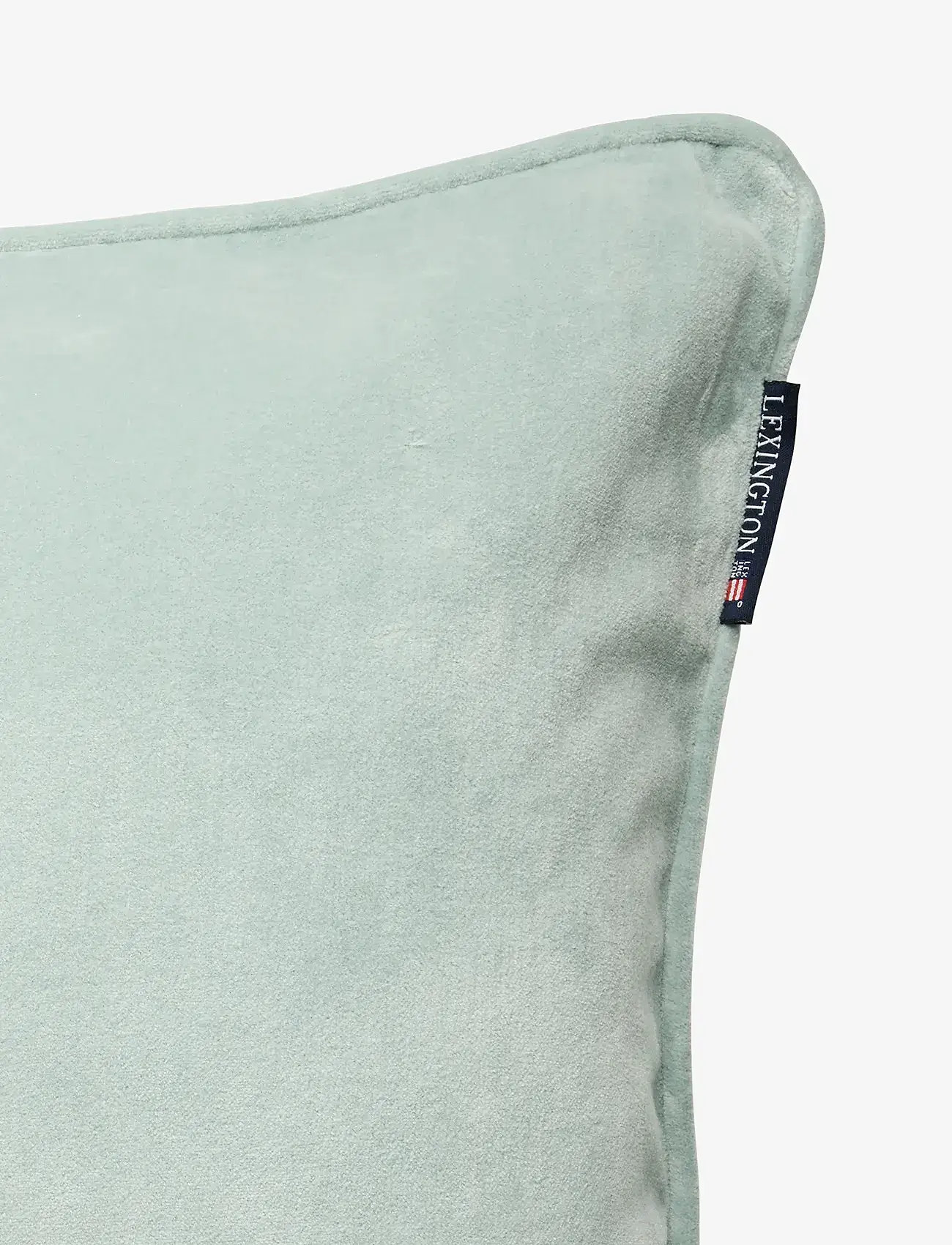 Lexington Home - Organic Cotton Velvet/Linen Pillow Cover - kopfkissenbezüge - eucalyptus/white - 2