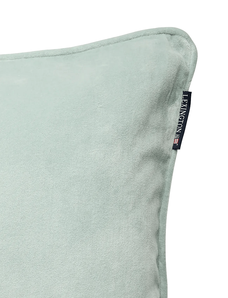 Lexington Home - Organic Cotton Velvet/Linen Pillow Cover - kopfkissenbezüge - eucalyptus/white - 2