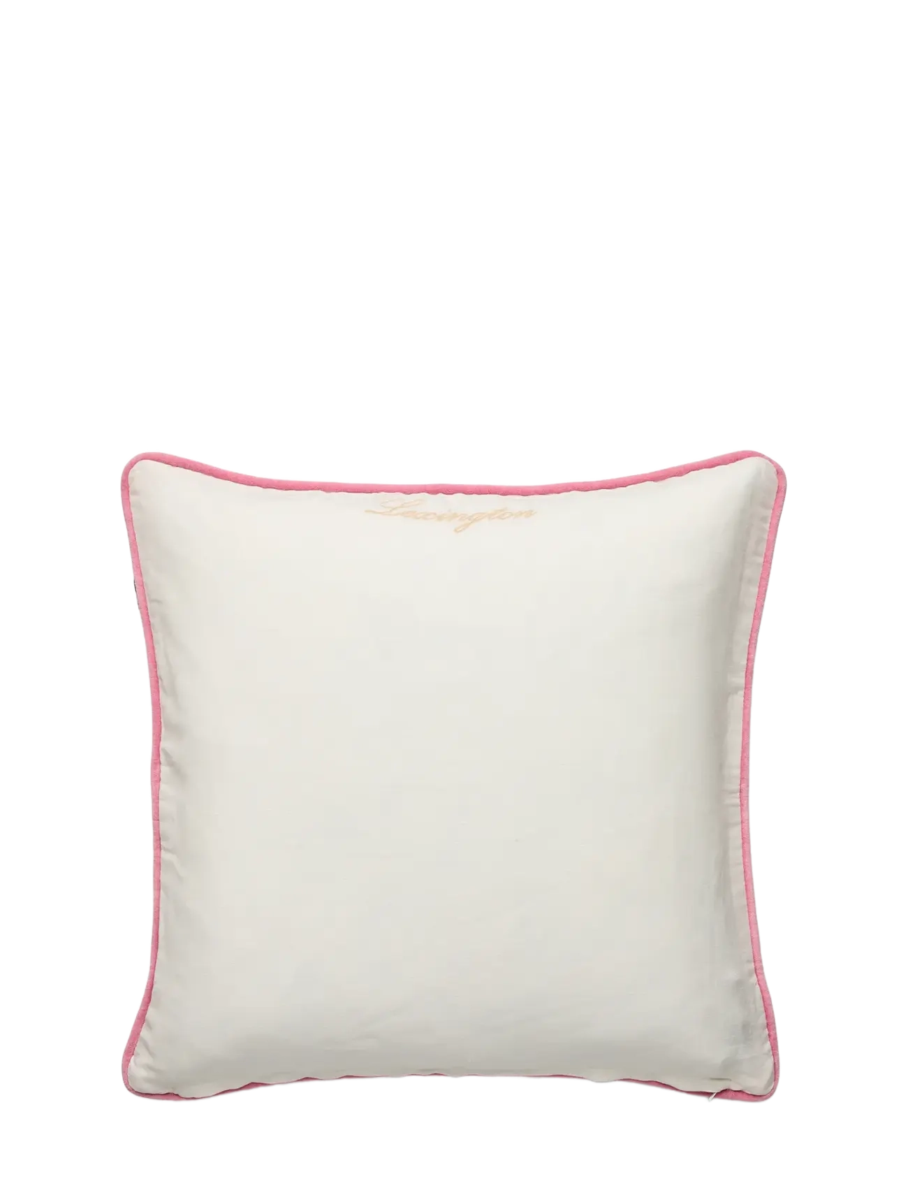 Lexington Home - Organic Cotton Velvet/Linen Pillow Cover - coussins covers - pink/white - 1