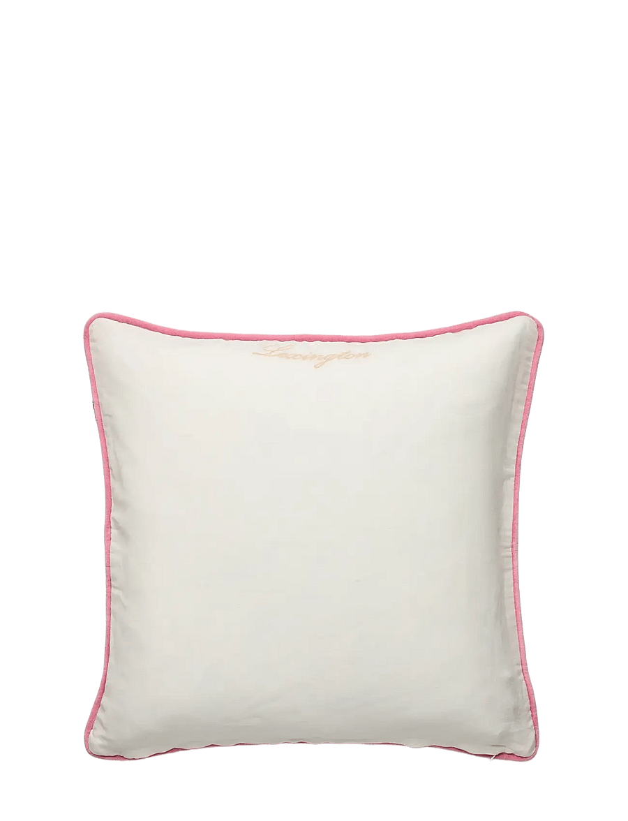Lexington Home - Organic Cotton Velvet/Linen Pillow Cover - kissenbezüge - pink/white - 1
