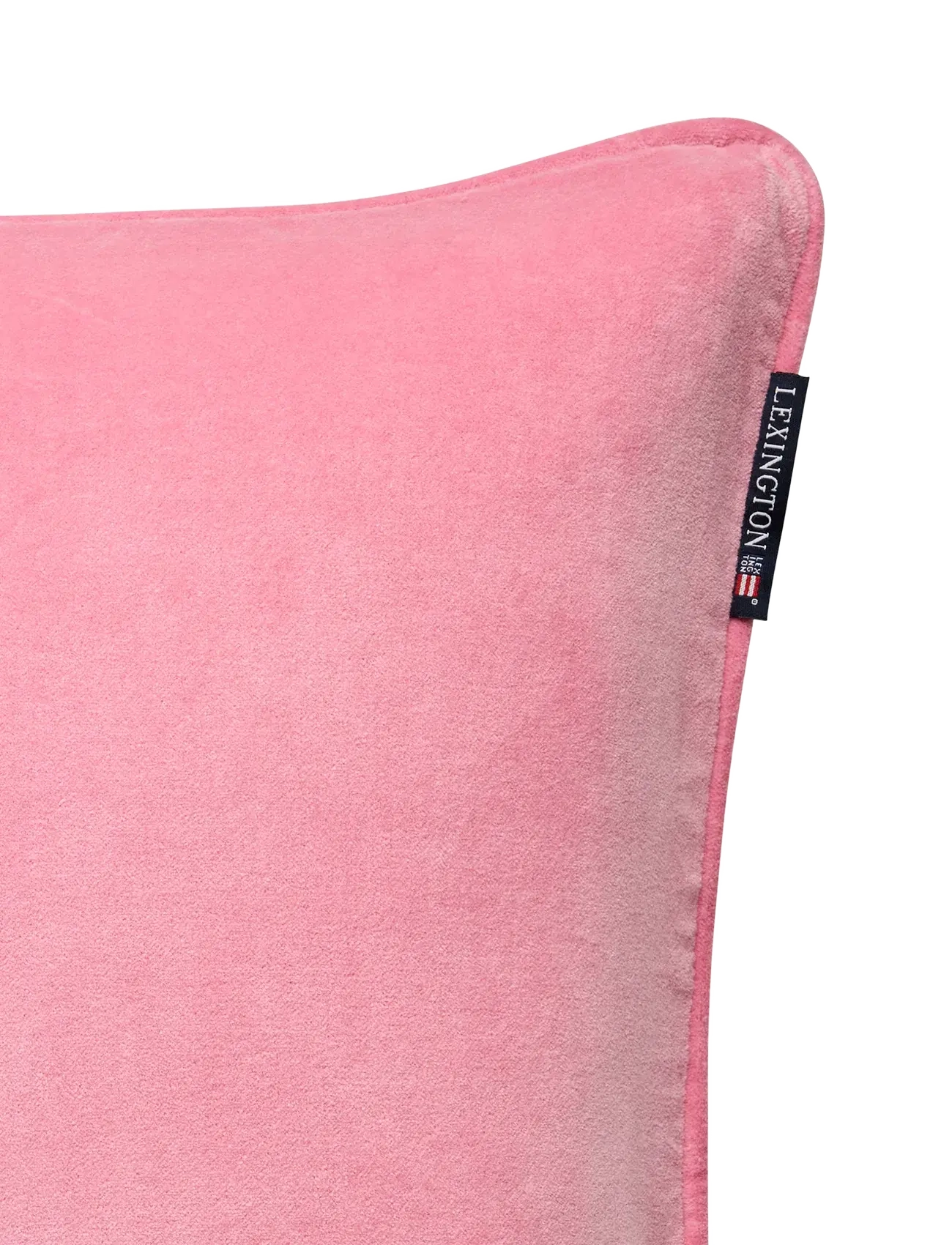 Lexington Home - Organic Cotton Velvet/Linen Pillow Cover - coussins covers - pink/white - 2