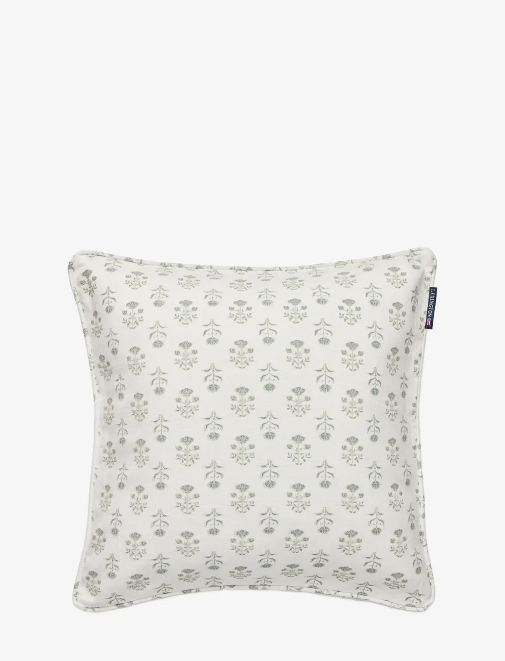 Lexington Home - Floral Printed Organic Cotton Pillow Cover - kopfkissenbezüge - white/eucalyptus - 0
