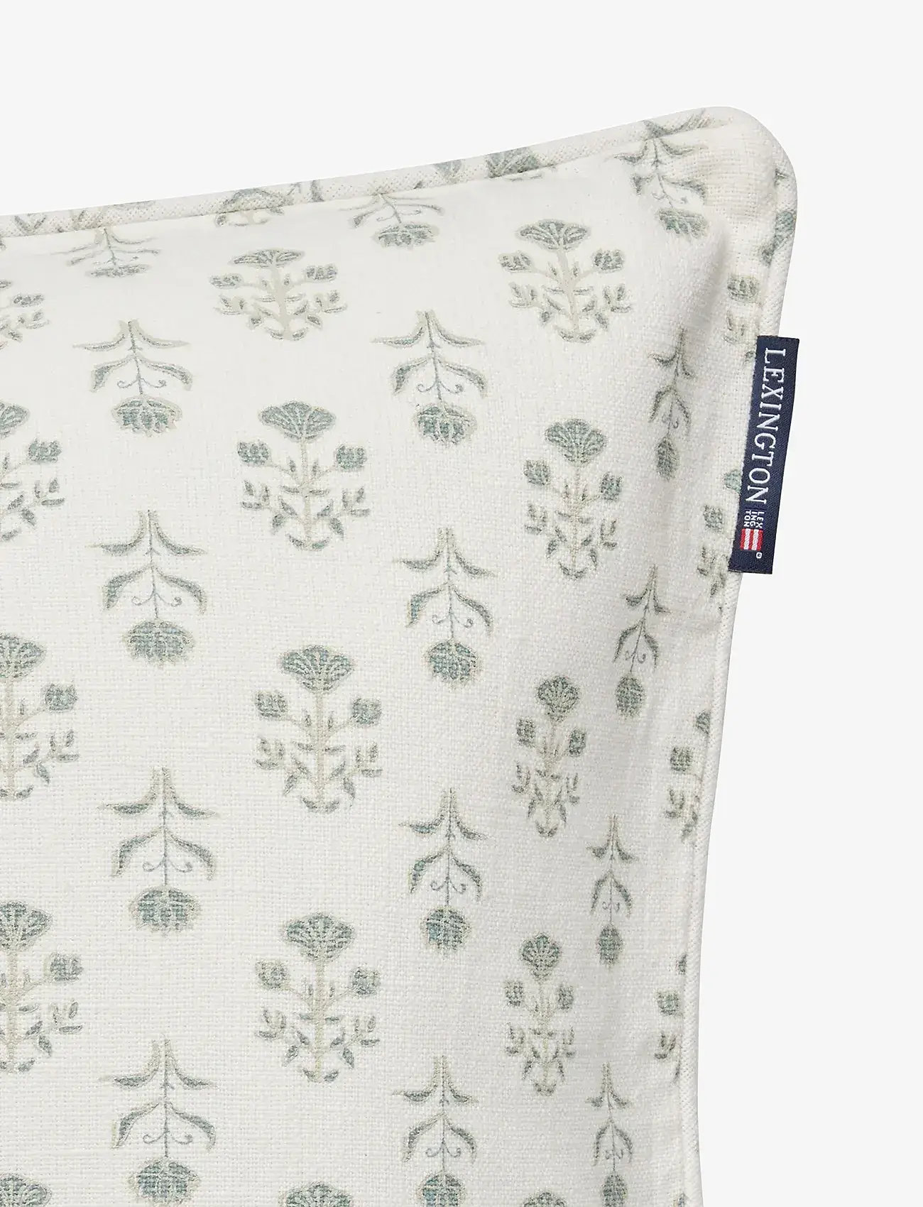 Lexington Home - Floral Printed Organic Cotton Pillow Cover - kopfkissenbezüge - white/eucalyptus - 1