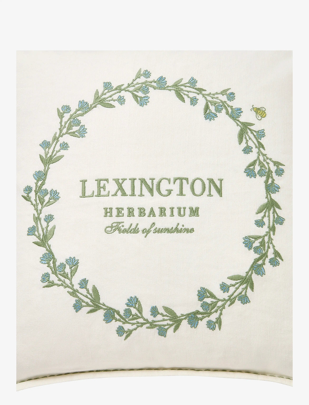 Lexington Home - Wreath Linen/Cotton Logo Pillow Cover - kissenbezüge - white/eucalyptus/blue - 2