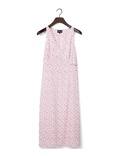 Lexington Home Rose Print Lyocell Nightgown - Fødselsdagsgaver - ROSE PINK PRINT / pink/rose