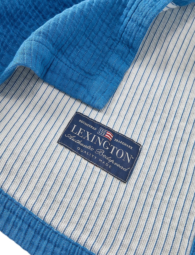 Lexington Home - Striped Reversable Organic Cotton Bedspread - nach preis einkaufen - blue/white - 2