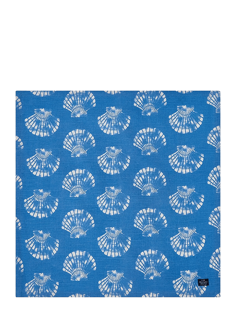 Lexington Home - Shell Printed Organic Cotton Napkin - linased ja puuvillased salvrätikud - blue/white - 1