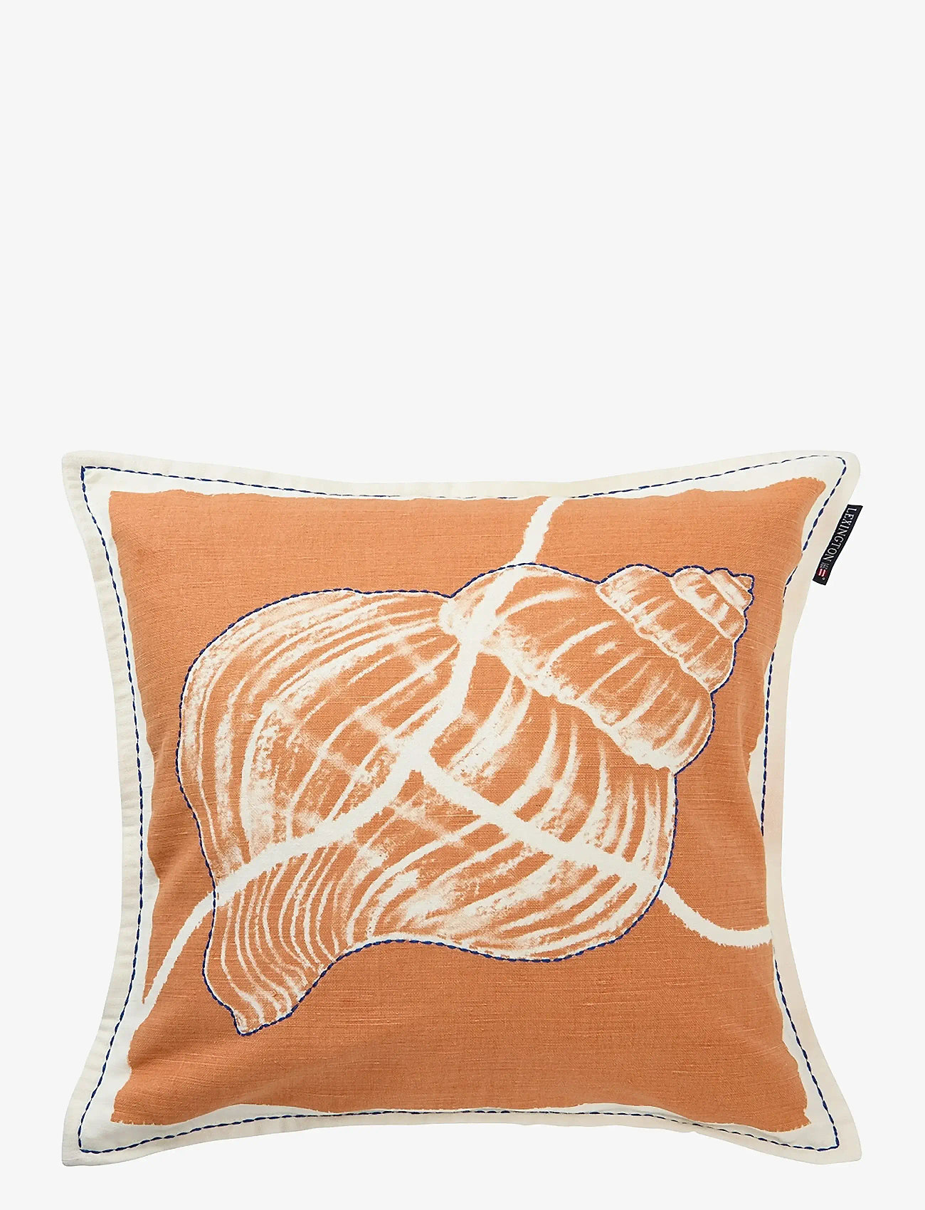 Lexington Home - Summer Print/Embroidered Linen/Cotton Pillow Cover - köp efter pris - apricot/white - 0