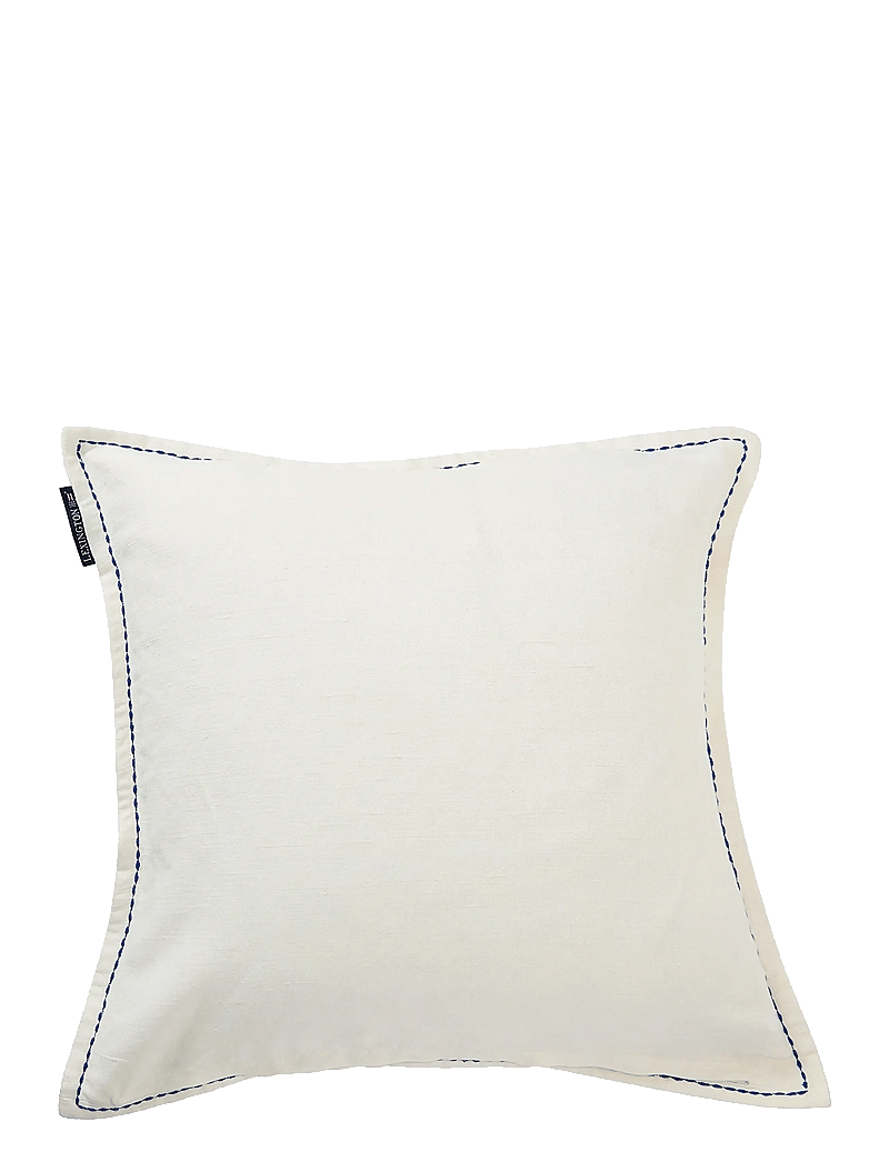 Lexington Home - Summer Print/Embroidered Linen/Cotton Pillow Cover - köp efter pris - apricot/white - 1