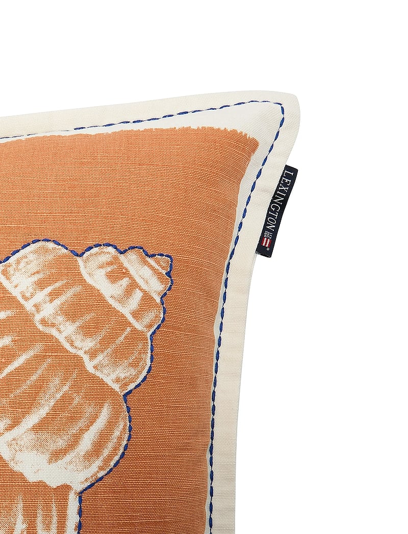 Lexington Home - Summer Print/Embroidered Linen/Cotton Pillow Cover - köp efter pris - apricot/white - 2