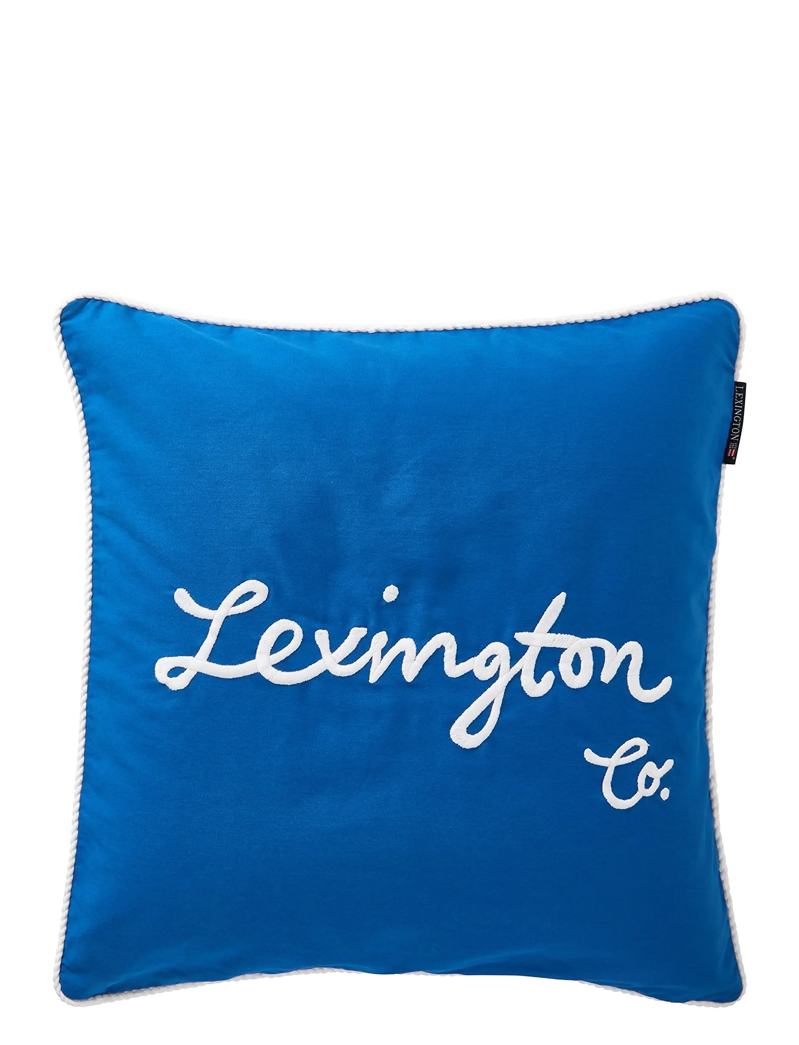 Lexington Home Logo Organic cotton Twill Pillow Cover - Presenter - SEA BLUE/WHITE / blue