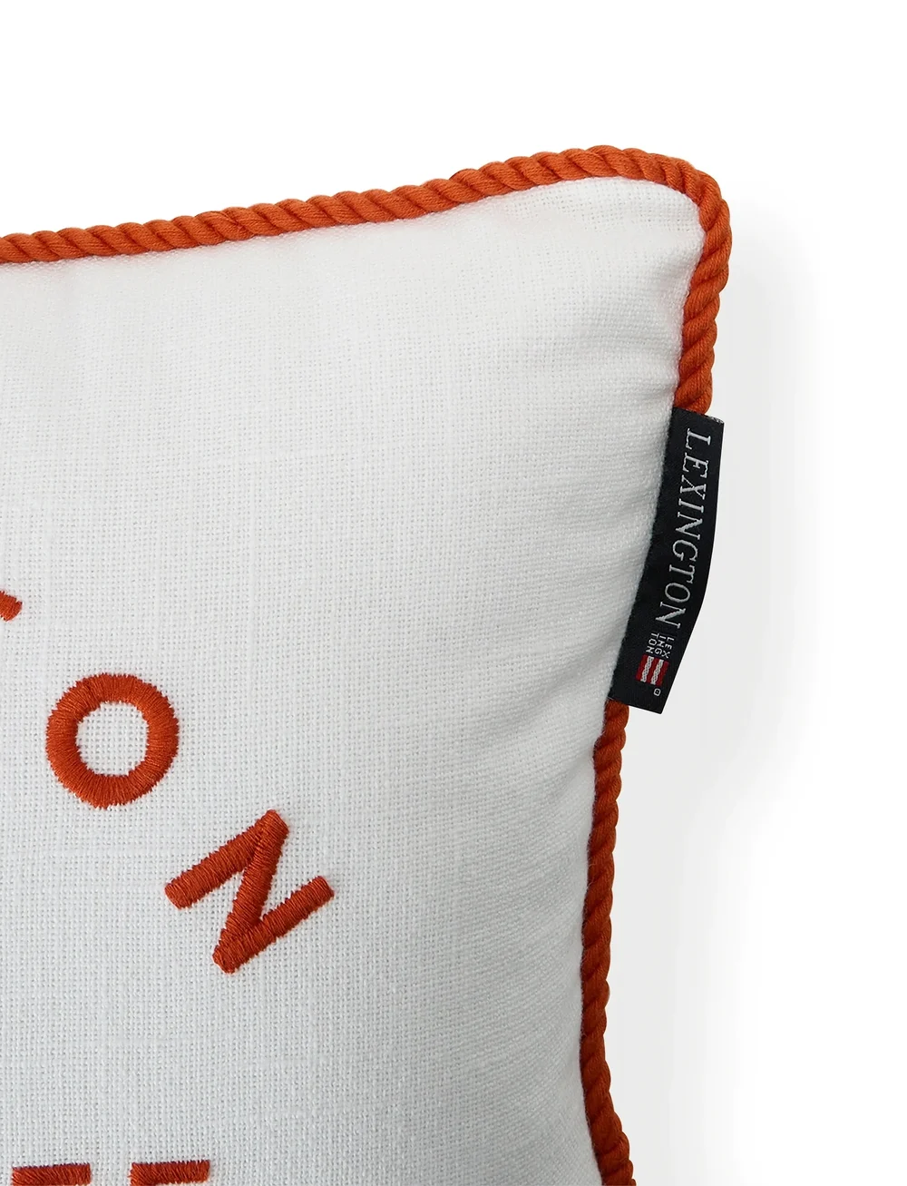 Lexington Home - Marine Life Organic Cotton Canvas 40x30 Pillow - köp efter pris - white/apricot - 2