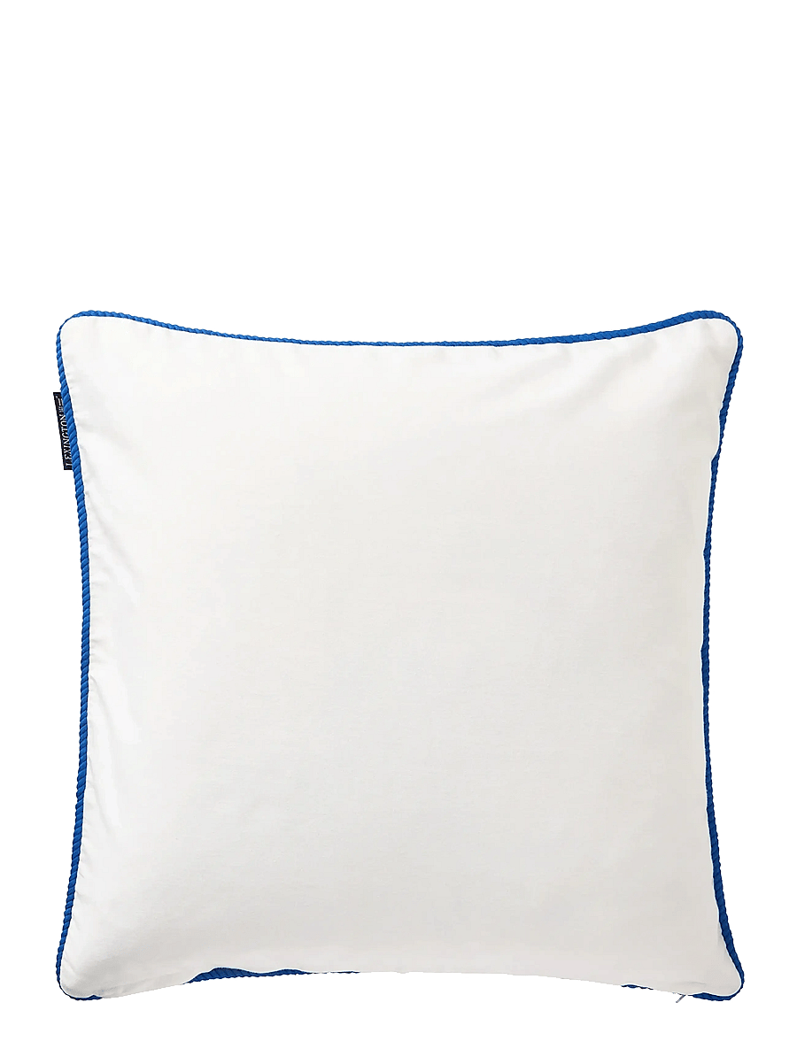 Lexington Home - Flag Organic Cotton Twill Pillow Cover - white/sea blue - 1