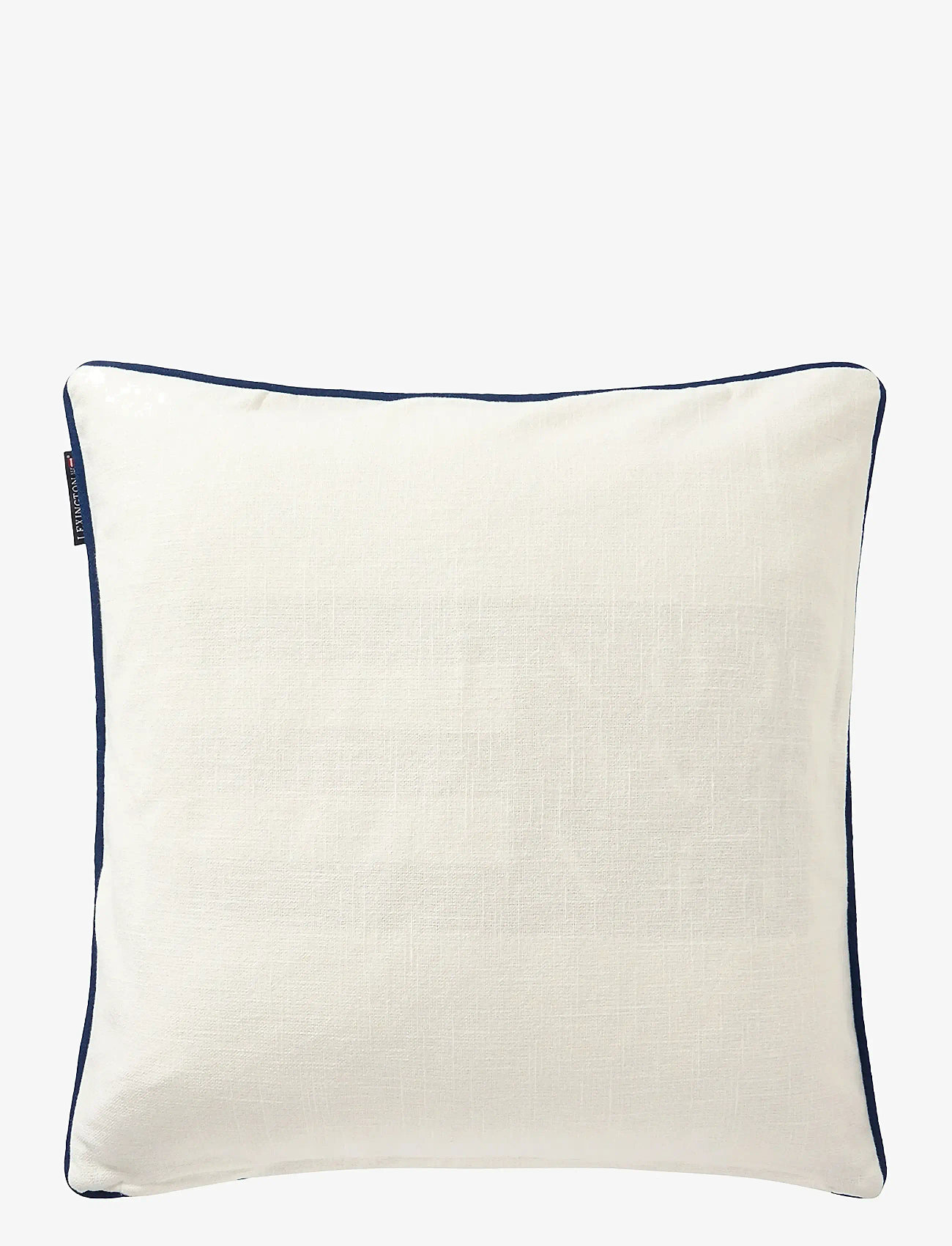 Lexington Home - Beach Life Organic Cotton Canvas Pillow Cover - köp efter pris - white/navy/red - 1