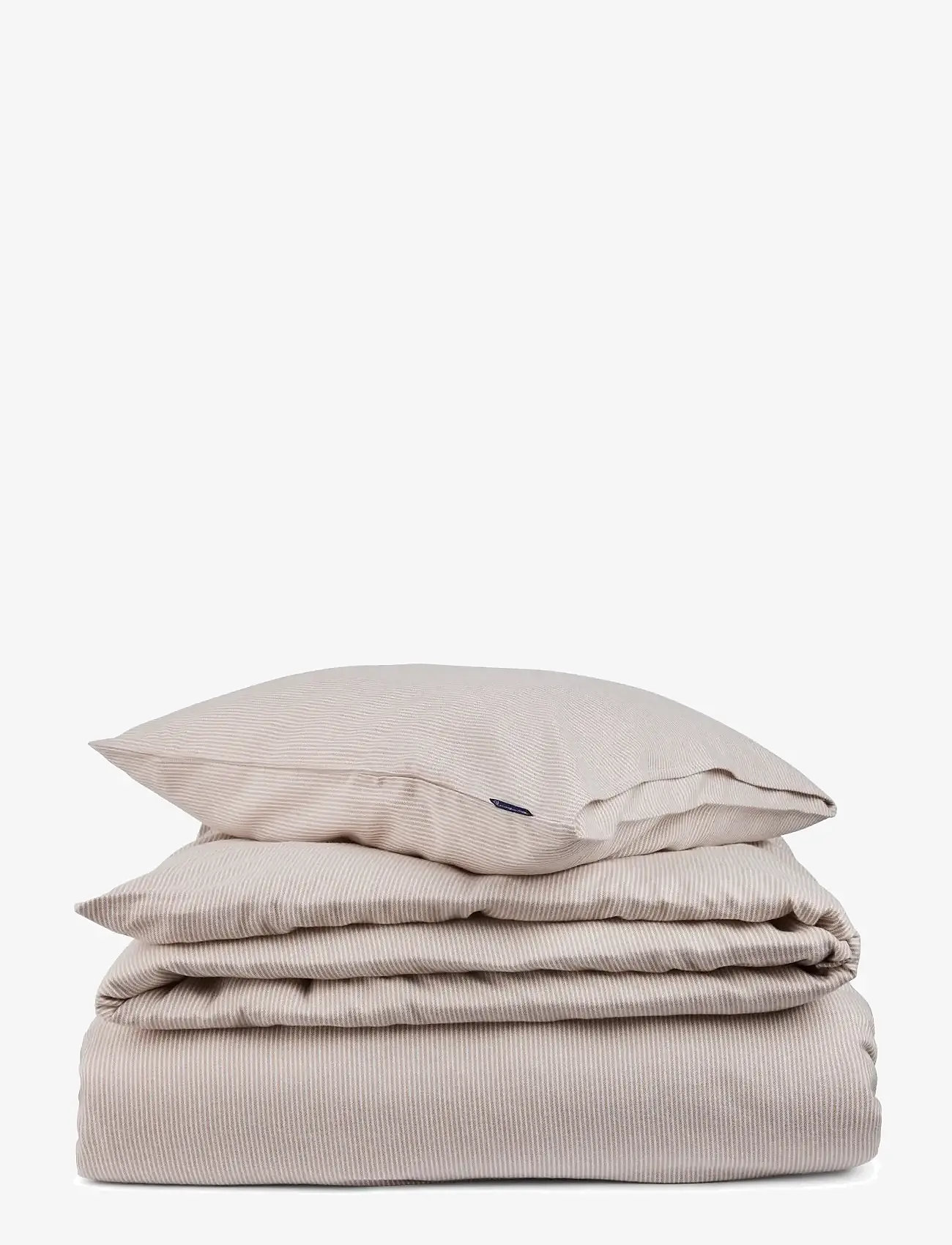 Lexington Home - Striped Lyocell Flannel Bed Set - osta hinnan perusteella - beige/white - 0