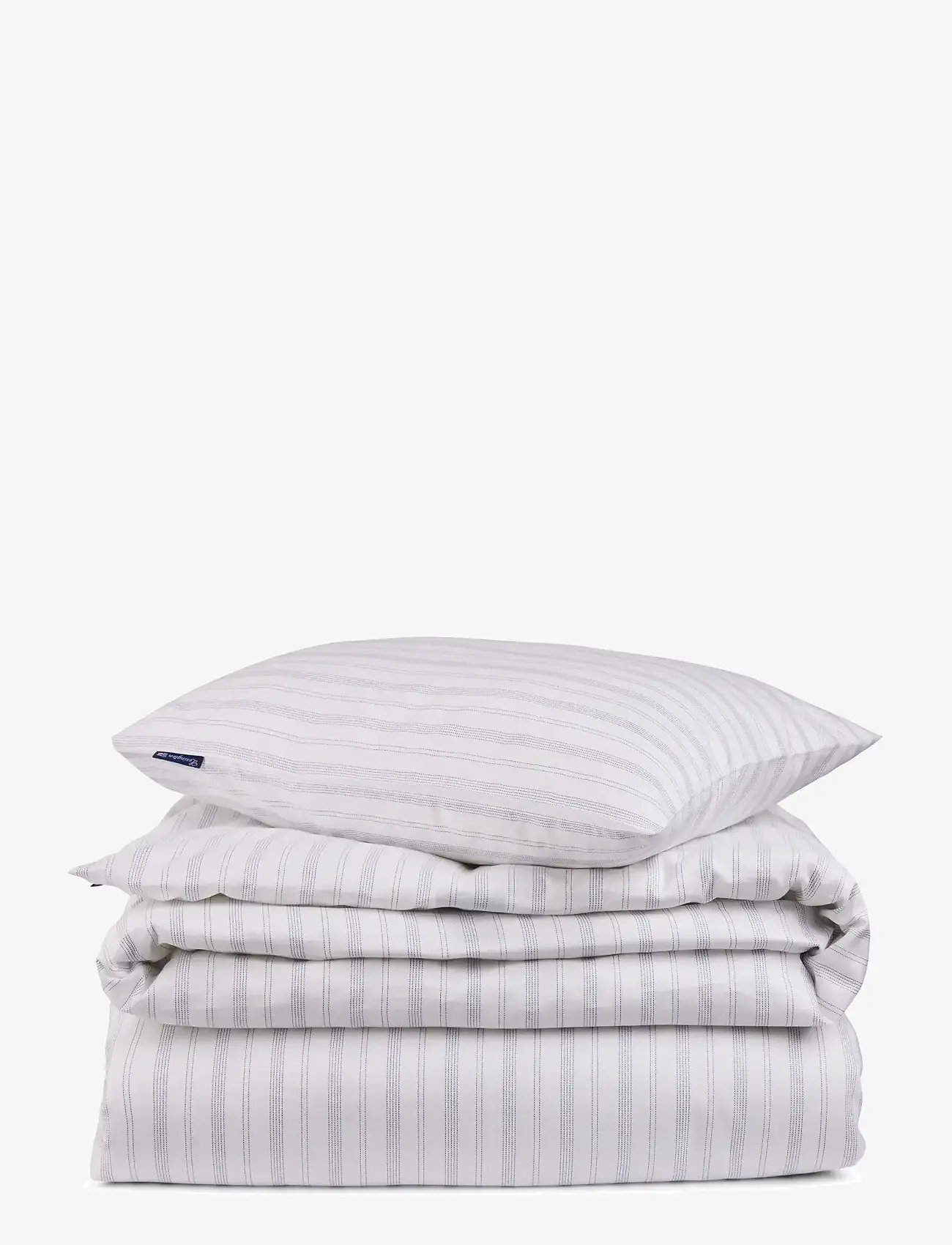 Lexington Home - Striped Lyocell/Cotton Pin Point Oxford Bed Set - köp efter pris - white/misty blue - 0