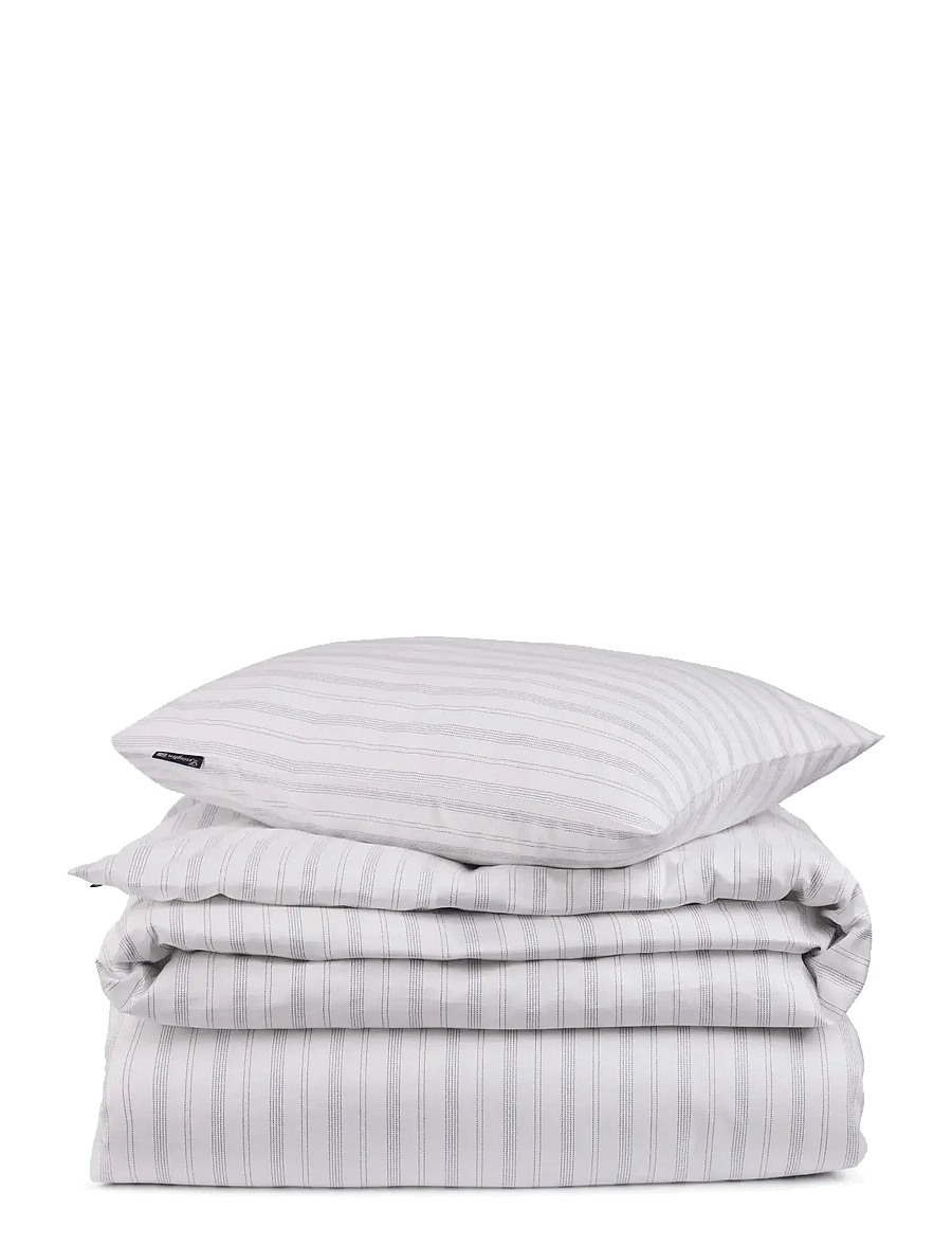 Lexington Home - Striped Lyocell/Cotton Pin Point Oxford Bed Set - osta hinna alusel - white/misty blue - 0