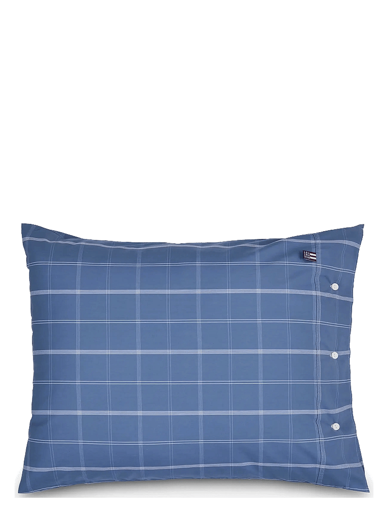 Lexington Home - Checked Cotton Poplin Pillowcase - pillow cases - misty blue/white - 0