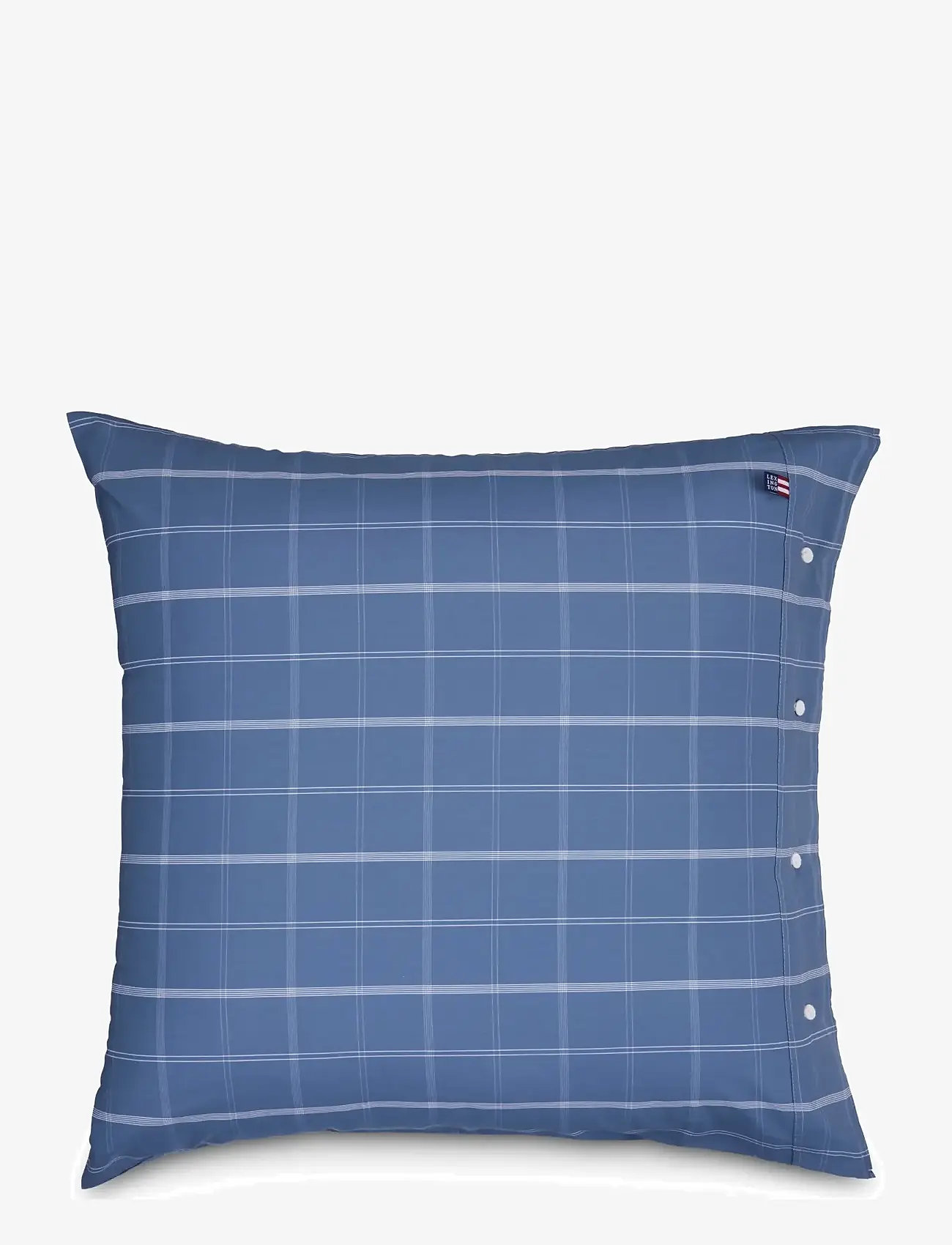 Lexington Home - Checked Cotton Poplin Pillowcase - pillow cases - misty blue/white - 1