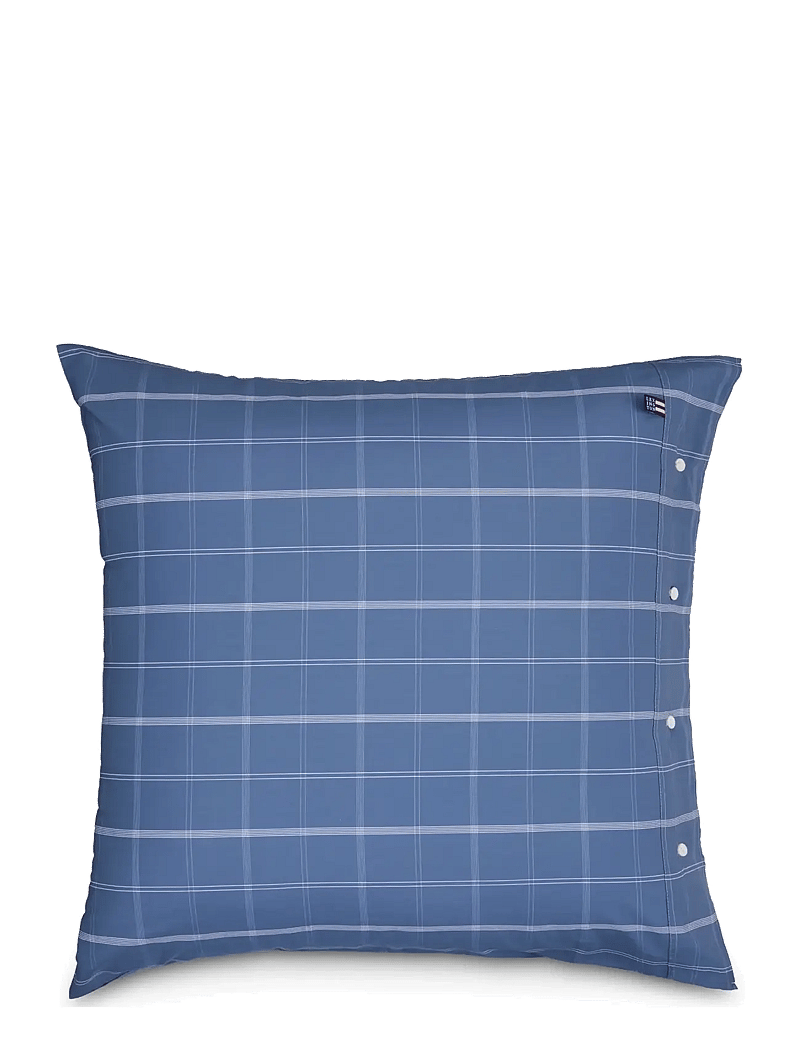 Lexington Home - Checked Cotton Poplin Pillowcase - pillow cases - misty blue/white - 1