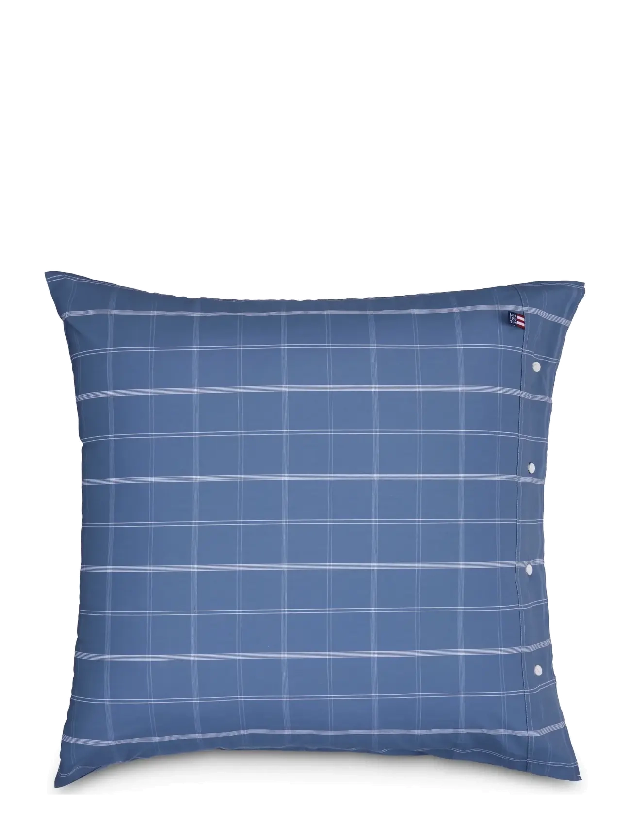 Lexington Home - Checked Cotton Poplin Pillowcase - pillow cases - misty blue/white - 1
