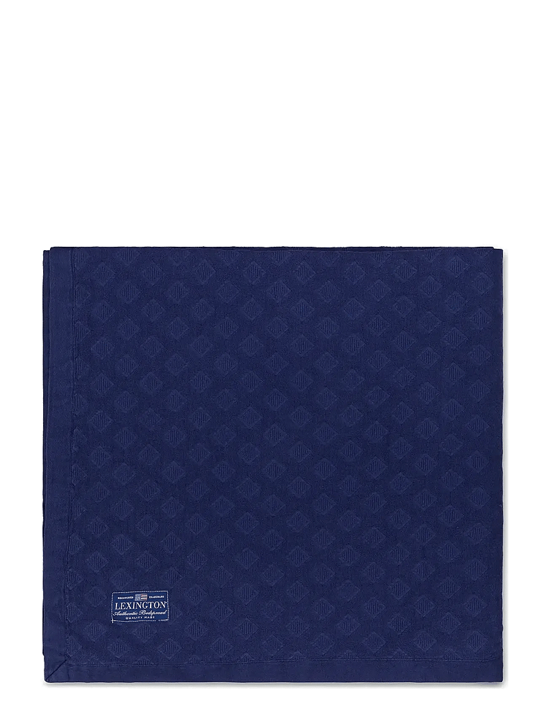 Lexington Home - Diamond Jacquard Organic Cotton Bedspread - tagesdecken - dark blue - 0