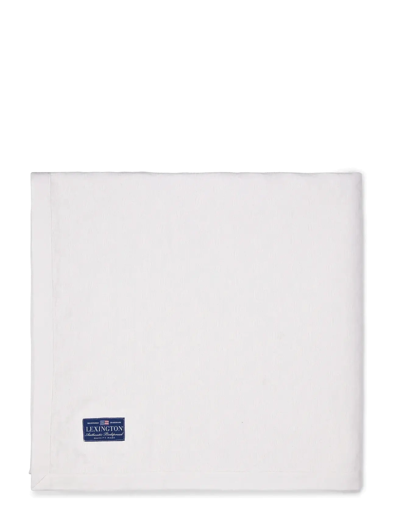 Lexington Home Diamond Jacquard Organic Cotton Bedspread, Sengetæppe, Hvid, Str: 160X240