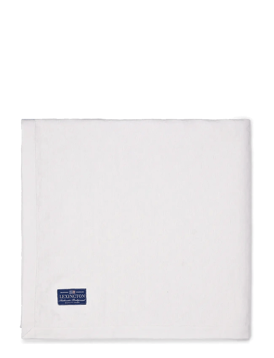 Lexington Home - Diamond Jacquard Organic Cotton Bedspread - voodikatted - white - 0