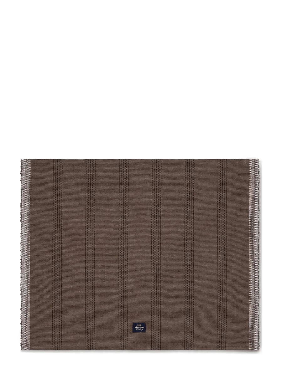 Lexington Home - Striped Organic Cotton Placemat - taldrikualused - stone/black - 0