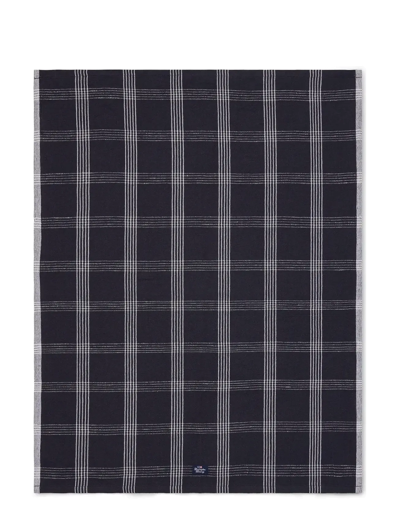 Lexington Home Checked Linen/Cotton Kitchen Towel, Kitchen Håndklæde, Sort, Str: 50X70
