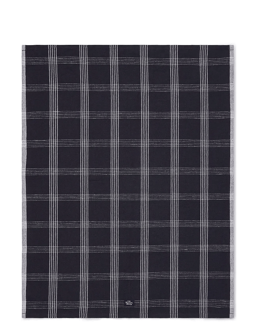 Lexington Home - Checked Linen/Cotton Kitchen Towel - küchenhandtücher - black/white - 0