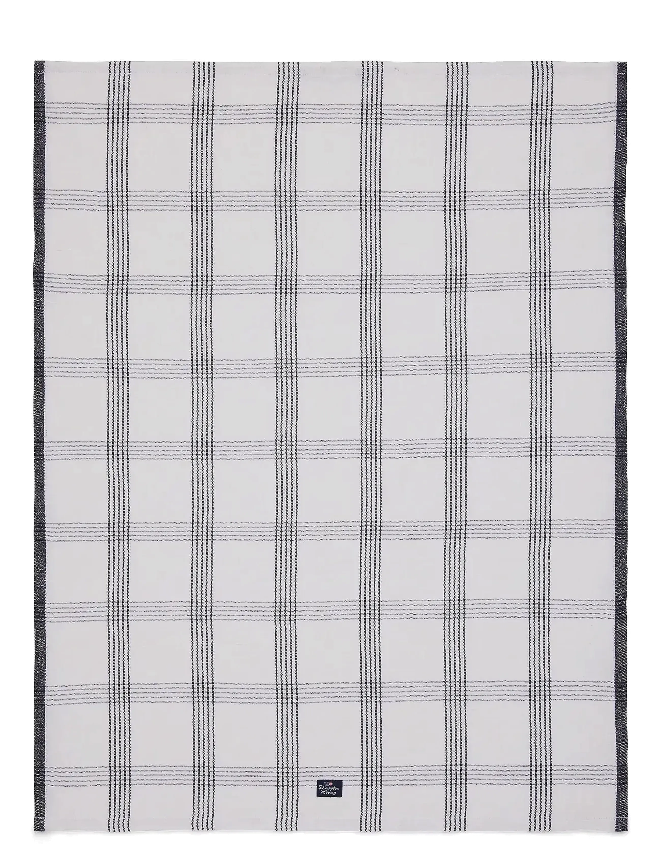 Lexington Home Checked Linen/Cotton Kitchen Towel, Kitchen Håndklæde, Hvid, Str: 50X70