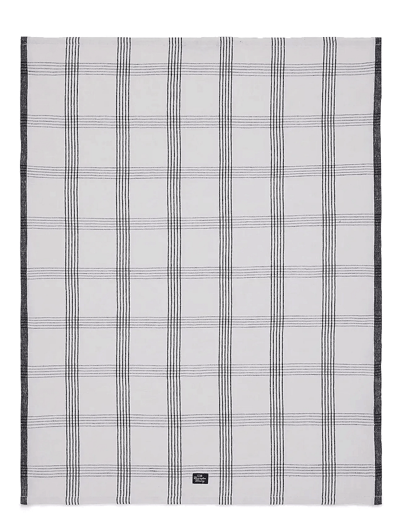 Lexington Home - Checked Linen/Cotton Kitchen Towel - kökshanddukar - white/black - 0
