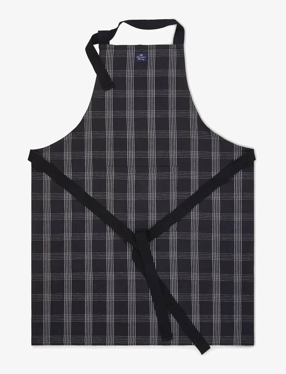 Lexington Home - Checked Linen/Cotton Apron - shop by price - black/white - 0