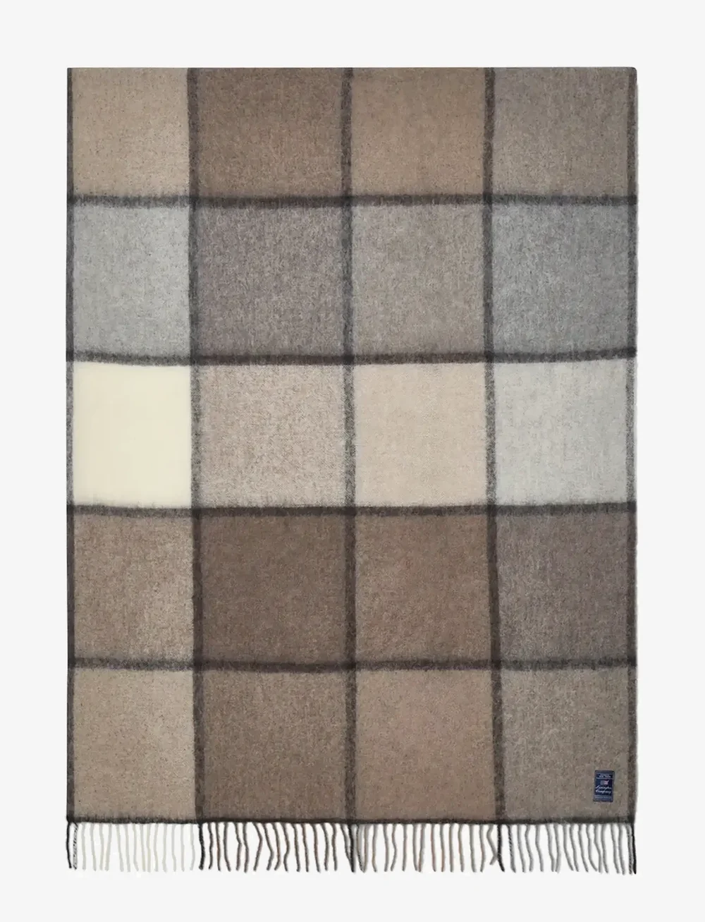 Lexington Home - Checked Mohair Mix Wool Throw - nach preis einkaufen - stone/beige/gray - 1