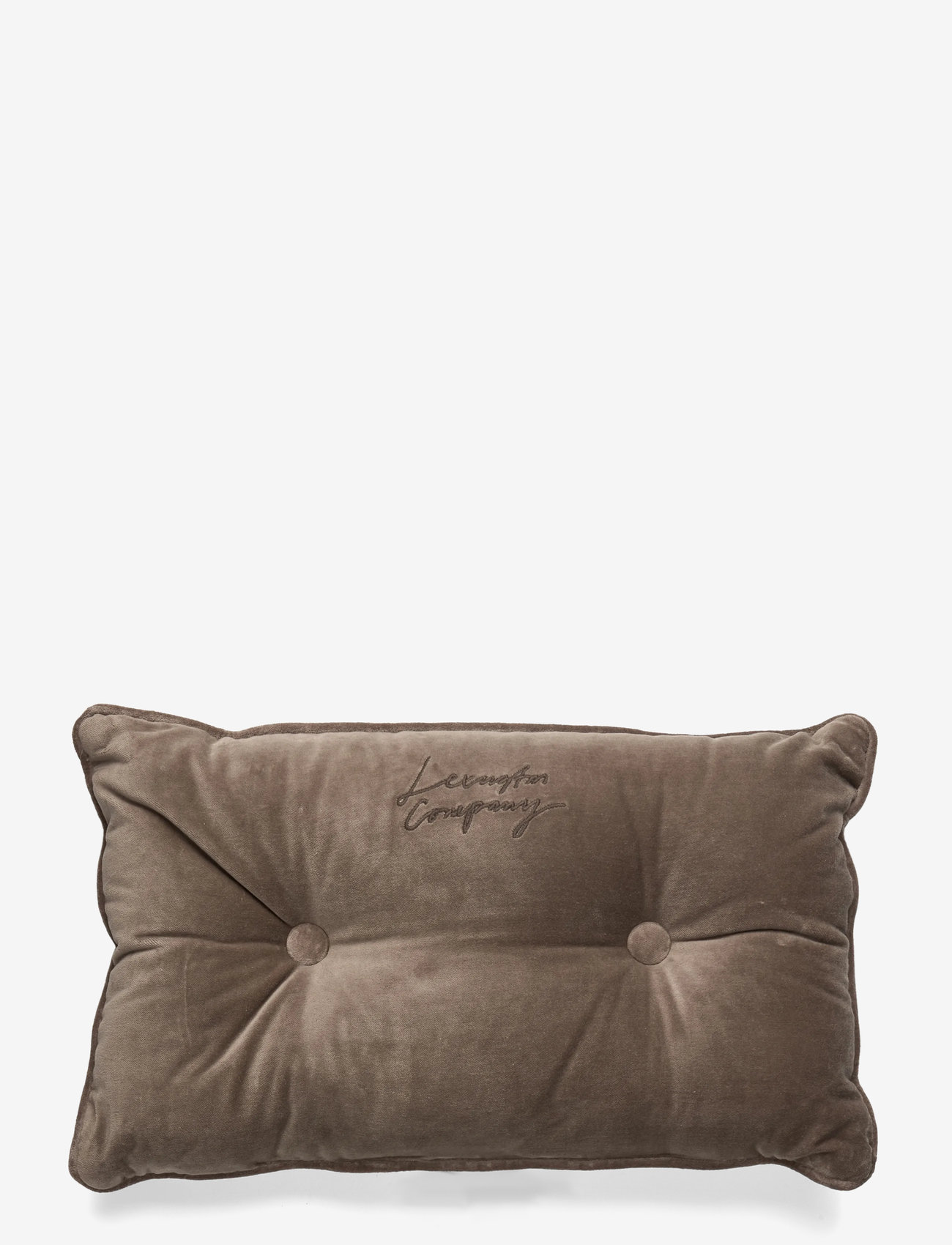 Lexington Home - Buttoned Organic Cotton Velvet 50x30 Pillow - köp efter pris - stone - 0