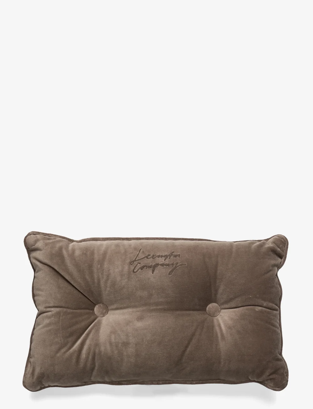 Lexington Home - Buttoned Organic Cotton Velvet 50x30 Pillow - köp efter pris - stone - 0