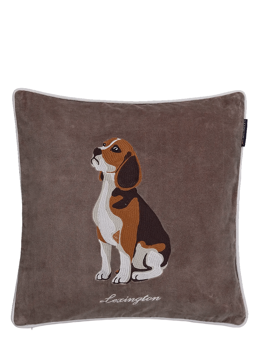 Lexington Home - Dog Organic cotton Velvet Pillow Cover - kissenbezüge - stone multi - 0