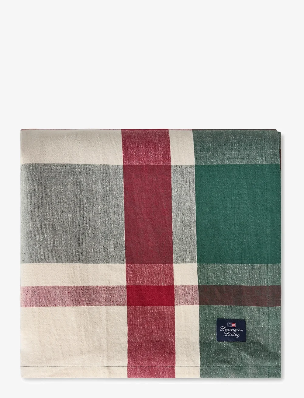 Lexington Home - Checked Linen/Cotton Tablecloth - Över 1000 kr - green/red/beige - 0