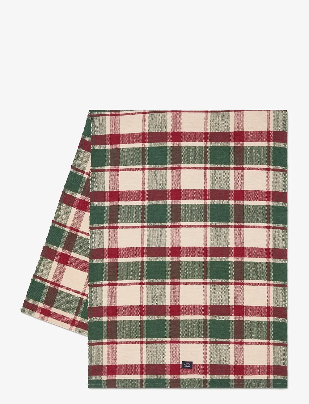 Lexington Home - Checked Organic Cotton Rib Runner - nach preis einkaufen - green/red/beige - 0