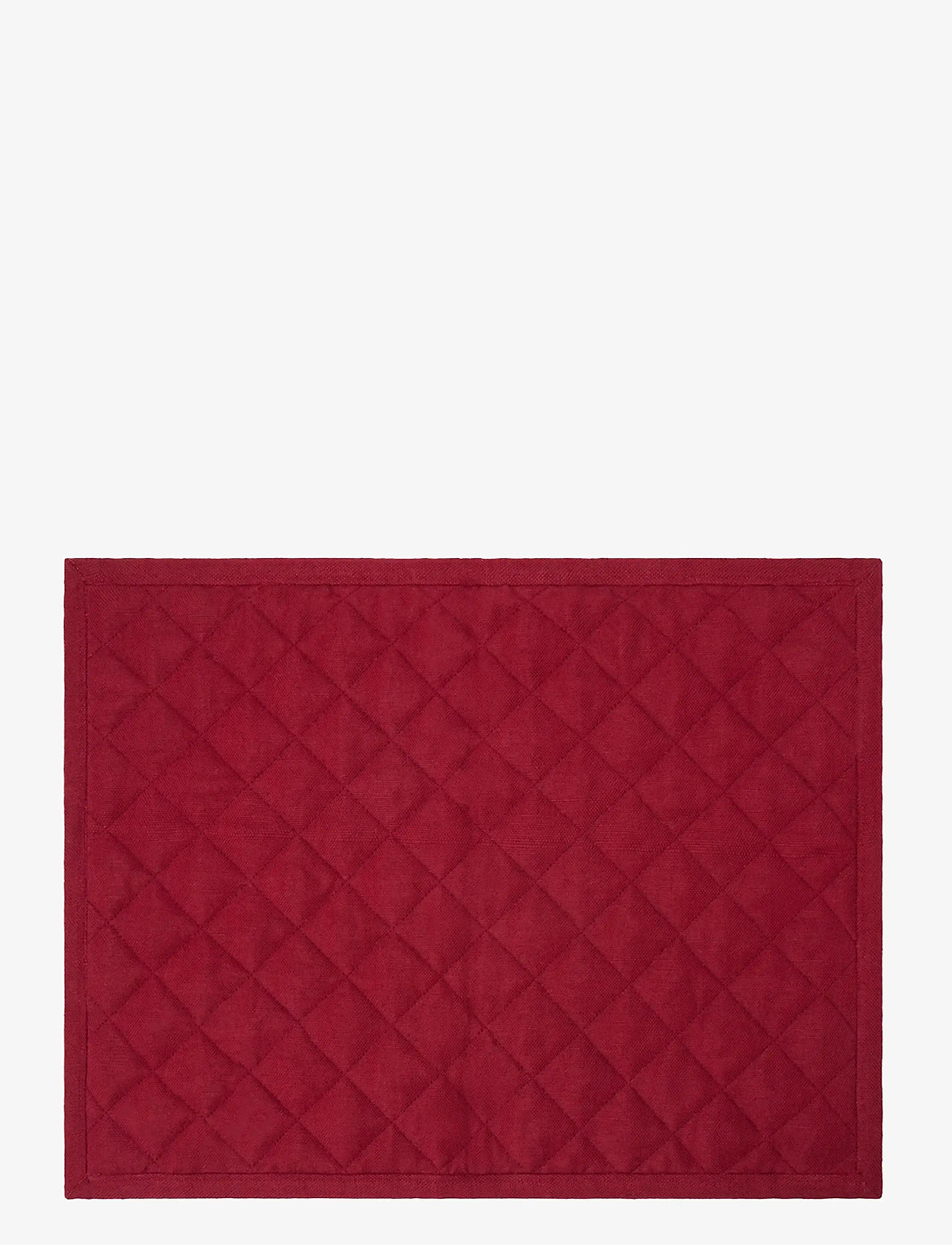 Lexington Home - Quilted Checked Linen/Cotton Placemat - nach preis einkaufen - green/red/beige - 1