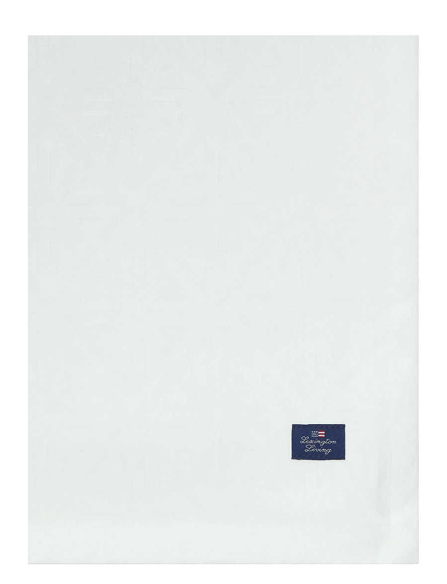 Lexington Home - White Jacquard Cotton Tablecloth - tischdecken & tischläufer - white - 3