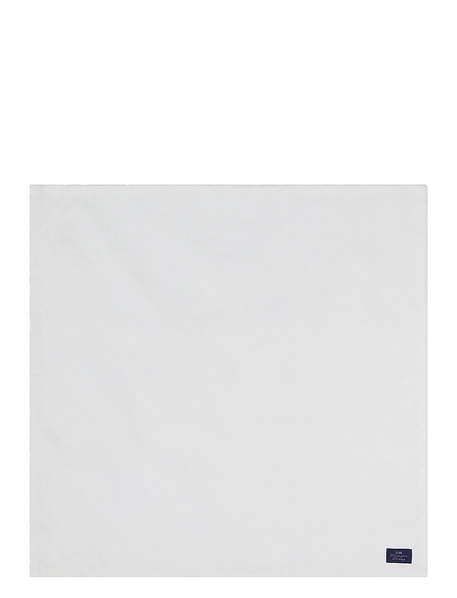 Lexington Home - White Jacquard Cotton Napkin - white - 1