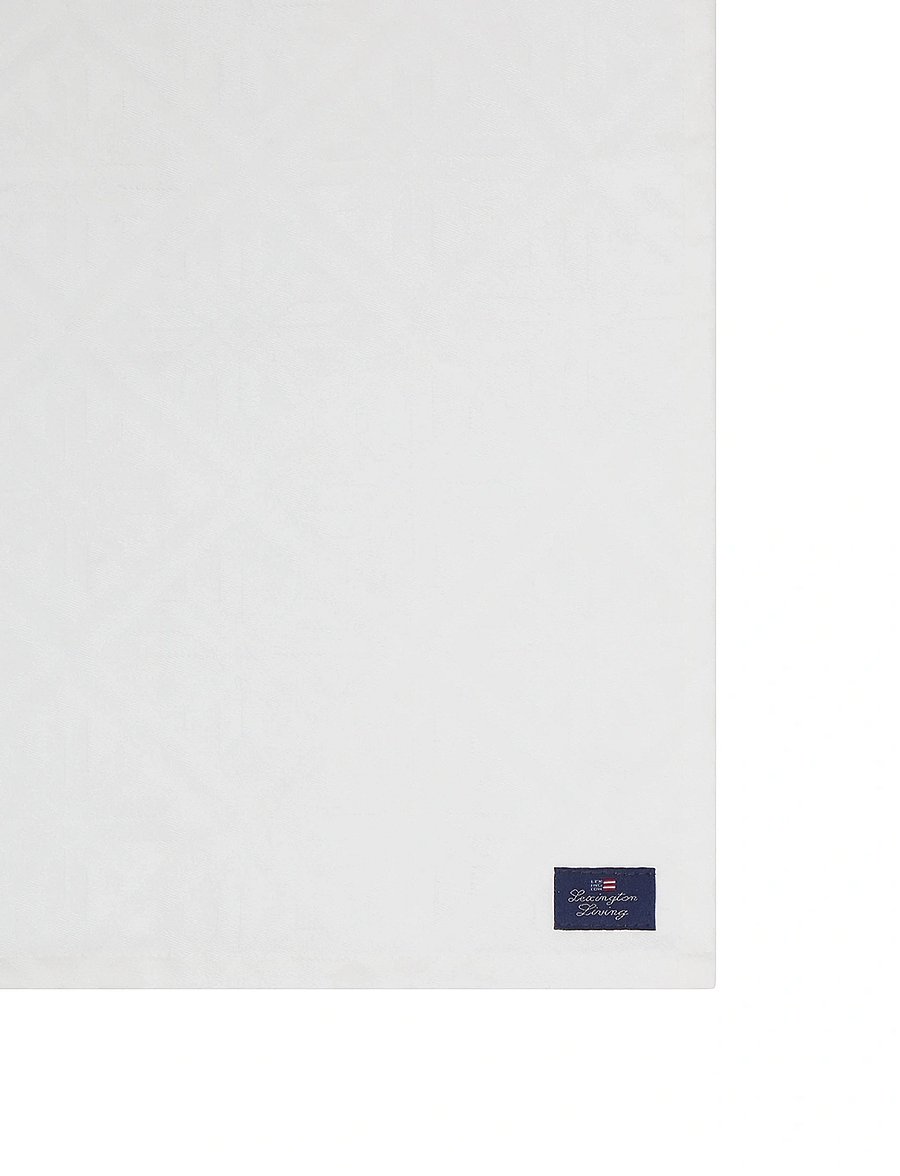 Lexington Home - White Jacquard Cotton Napkin - white - 2