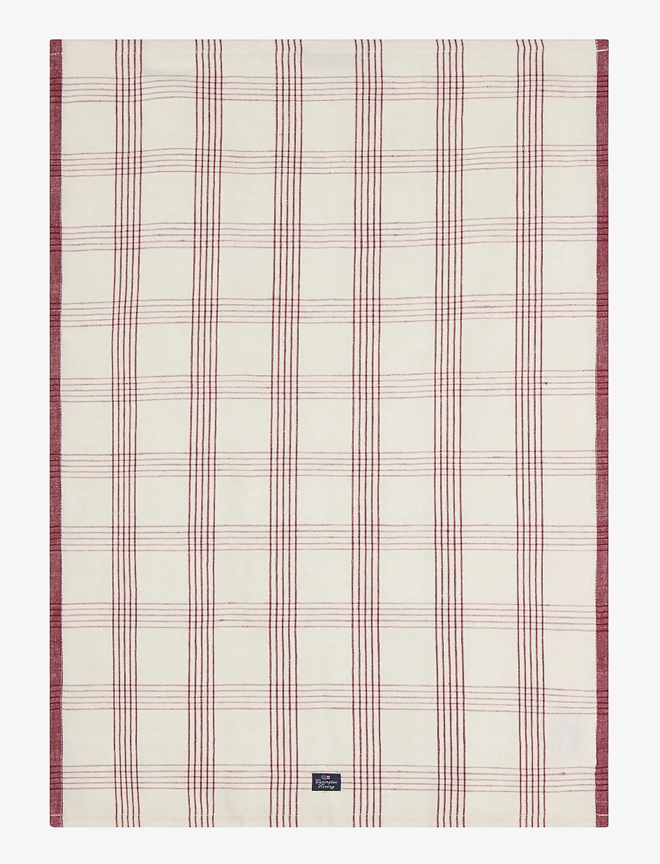 Lexington Home - Checked Linen/Cotton Kitchen Towel - tea towels - white/red - 0