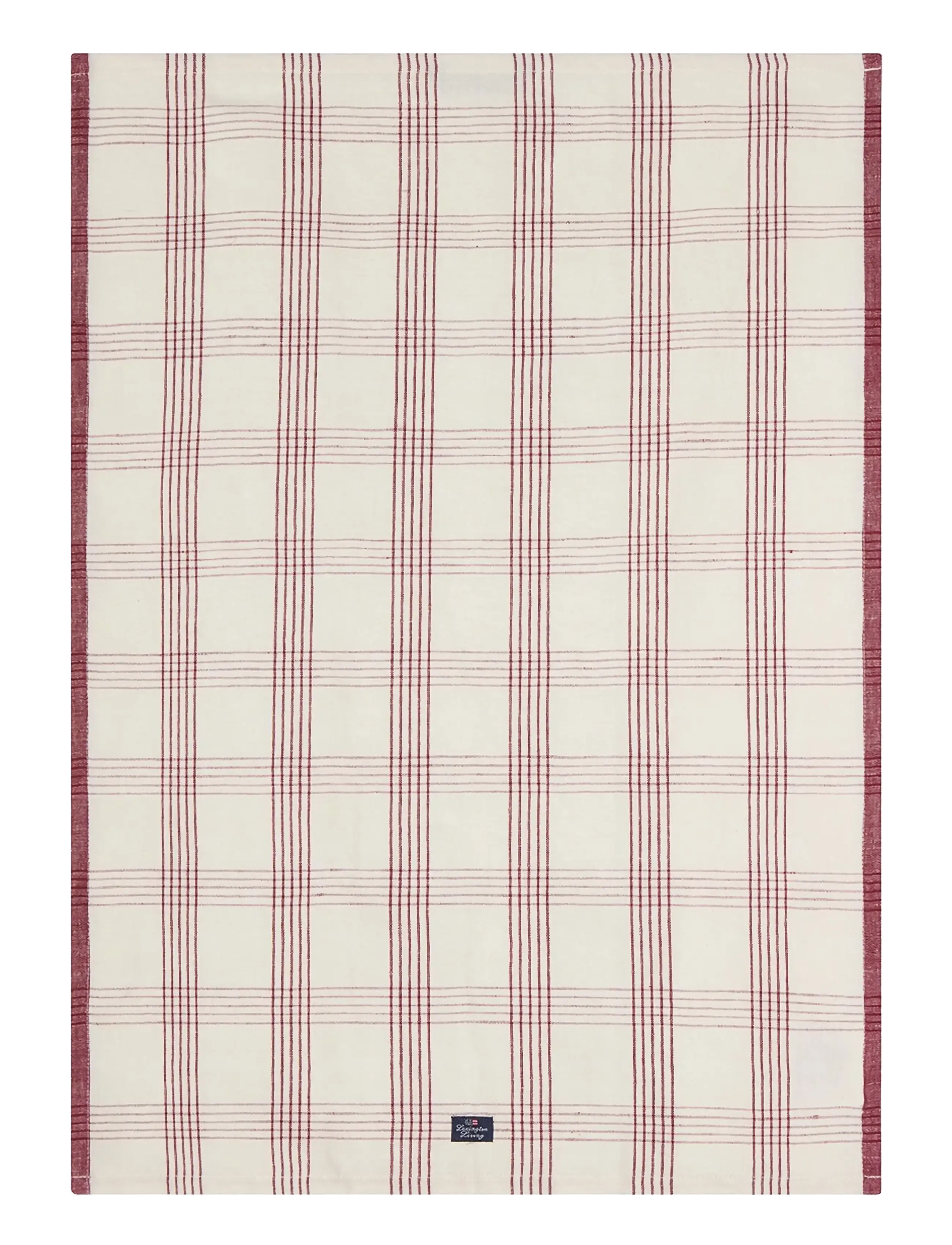Lexington Home Checked Linen/Cotton Kitchen Towel - Interiør - WHITE/RED / cream
